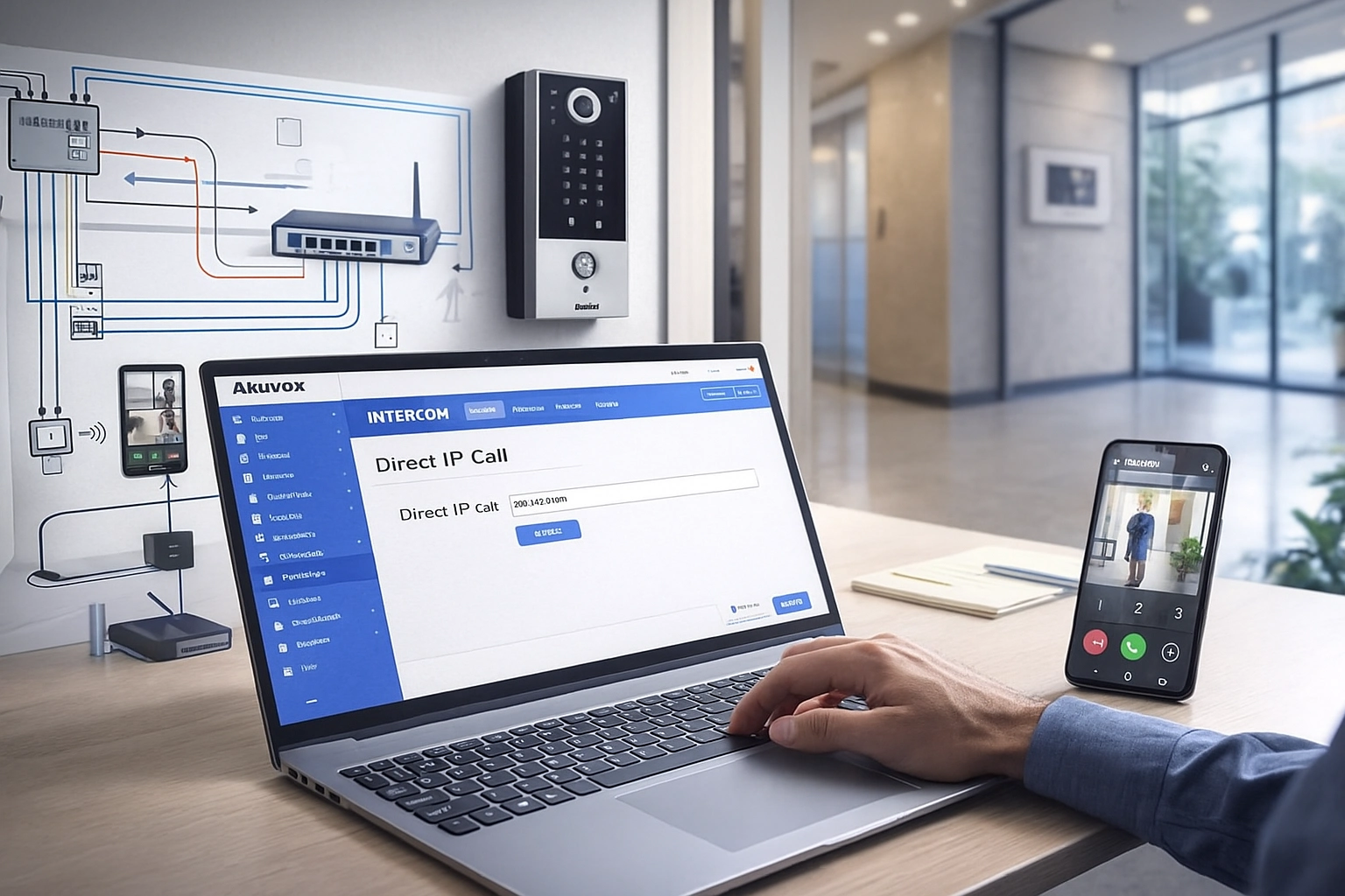 Как настроить видеодомофон Akuvox — полное руководство readme install doorphone